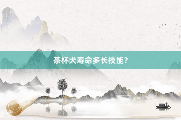 茶杯犬寿命多长技能？